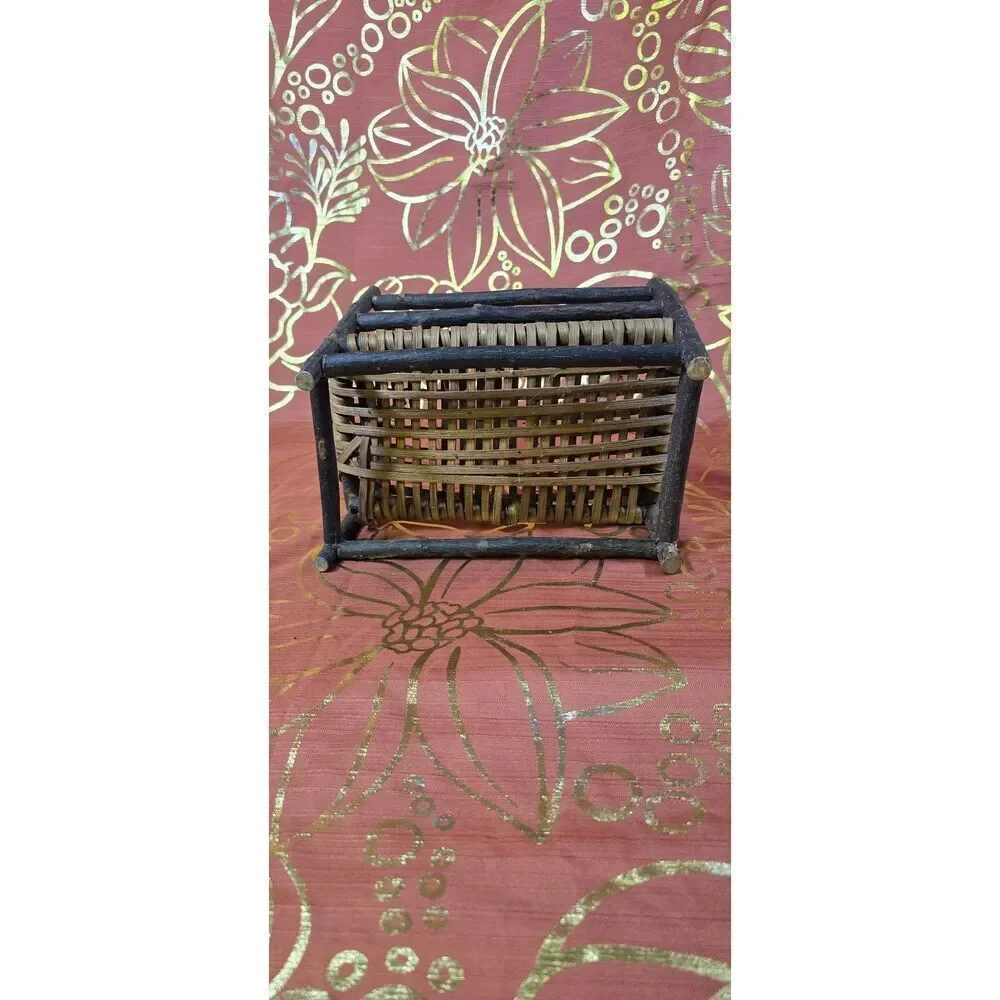 Twig Bench Settee Rustic Adirondack Primitive  Doll Camp Furniture Folkart